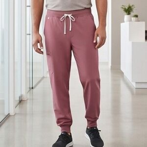 FIGS 18W Zamora‎ Jogger Scrub Pants Mauve Pink Unisex W18SW2005P Pockets